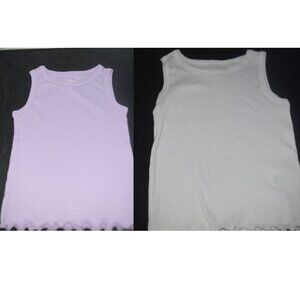 Purple & white tank tops Garanimals 4T